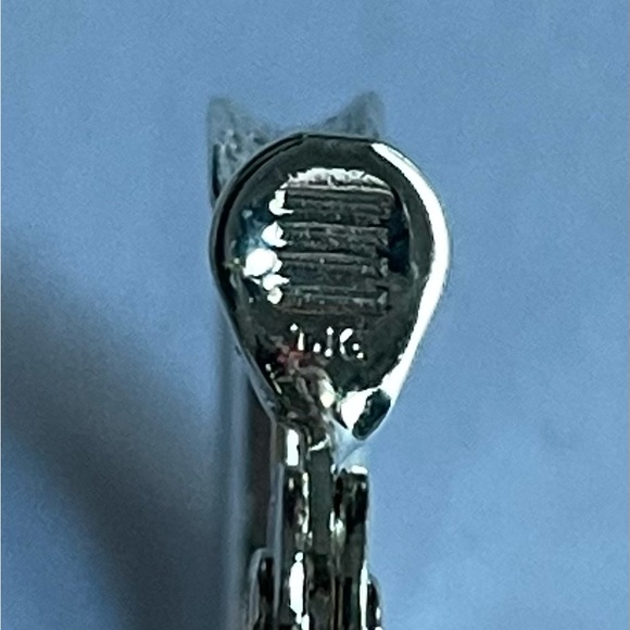 TJG Silver Toned Hoop Clip On Earrings - Picture 4 of 6